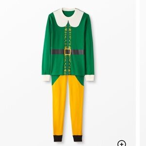 Hanna Andersson Buddy the Elf Costume Adult Long John Pajamas